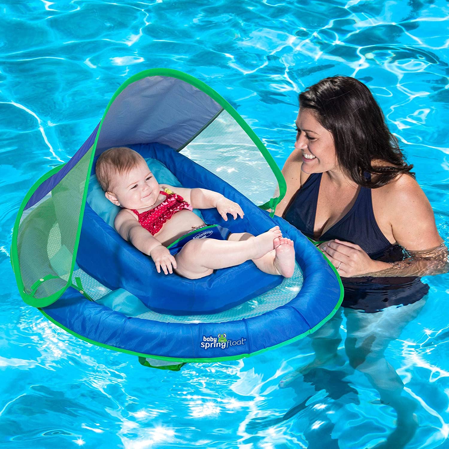 With Canopy SwimWays Baby Spring Float Activity Center Pool Raft
